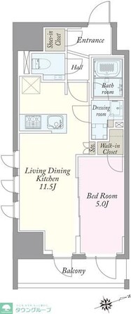 JP noie 上野稲荷町の物件間取画像